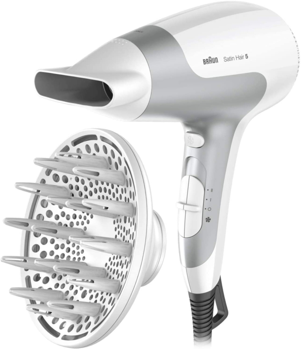Braun Satin Hair 5 HD585 Power Perfection dryer – Ionic. Ultra Powerful. Lightweight. With diffuser.