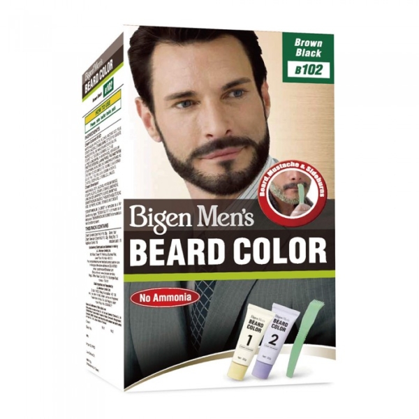 Bigen Men's Beard Colour - B102 Brown Black