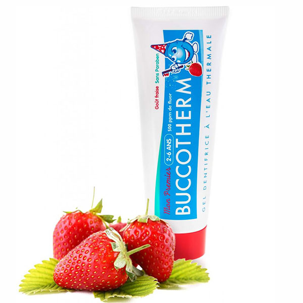 BUCCOTHERM® Toothpaste 2-6 years 50 ML, STRAWBERRY FLAVOUR