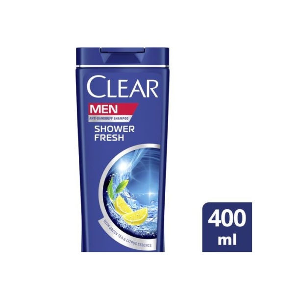 Clear Shampoo Men Shower Fresh With Green Tea And Citrus Essence - 400 Ml